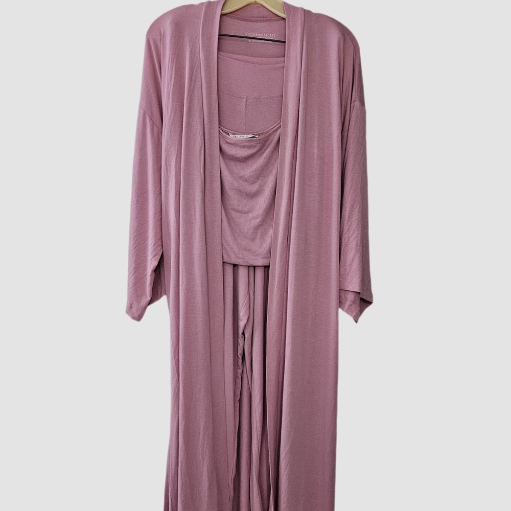Victoria's Secret Dusty Pink Robe Pajama Set